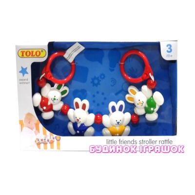 Брязкальця, прорізувачі - Брязкальце кролик на ліжко Tolo Tolo Toys (87190)