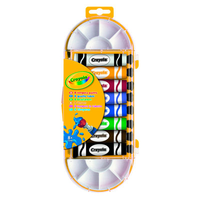 Канцтовары - Гуашевые краски Crayola в тюбике с кисточкой (7407)