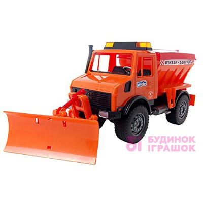 Транспорт и спецтехника - Игрушка снегоуборочный автомобиль MB Unimog Bruder (02572)