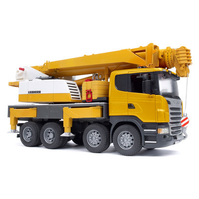 Транспорт і спецтехніка - Автокран SCANIA Liebherr Великий BRUDER (3570) (03570)