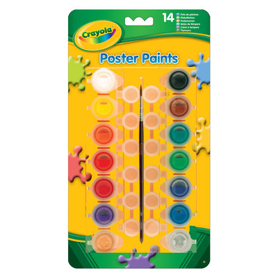 Канцтовари - Гуашеві фарби Crayola із пензликом (3978)