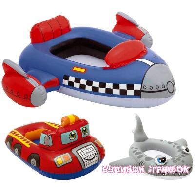 Надувные игрушки и снаряжение - Плотик надувной Intex Лодочка (59380)