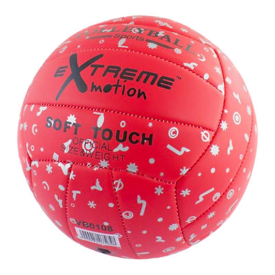 Мячи - Мяч волейбольный Extreme motion красный 280 грамм (VB0108)