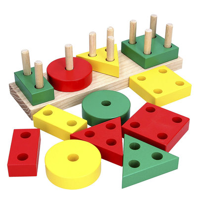 Развивающие игрушки - Сортер KOMAROVTOYS Гео классическая 12 деталей (А311)