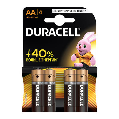 Батарейки - Батарейка алкалиновая Duracell Basic AA 1 5V LR6 1 шт (81545403)