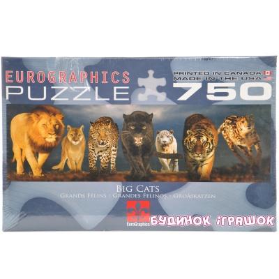 Класичні пазли - Пазли EuroGraphics Великі кішки 750 елементів(6005-0297)