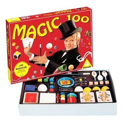 Наборы фокусов - Настольная игра Piatnik Набор юного мага 100 веселых фокусов (780721)