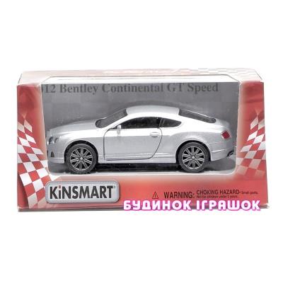 Транспорт і спецтехніка - Іграшка машина металева інерційна Kinsmart Bentley Continental GT Speed у кор (KT5369W)
