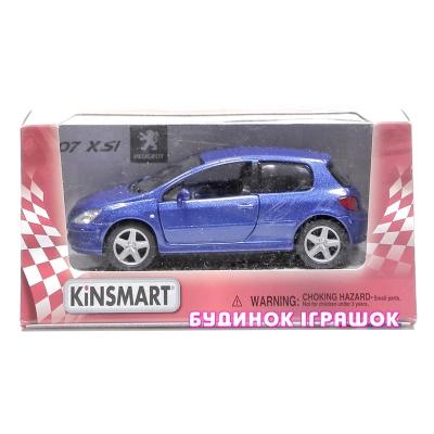 Транспорт і спецтехніка - Іграшка машина металева інерційна Kinsmart Peugeot 307 XSI у кор (KT5079W)