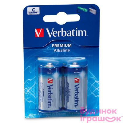 Батарейки - Батарейка Verbatim Alkaline Battery C 1 шт (49922)