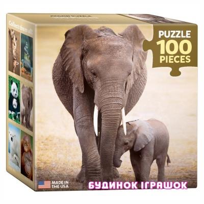 Класичні пазли - Пазли Eurographics Слон з дитинчам 100 шт (8104-0270)