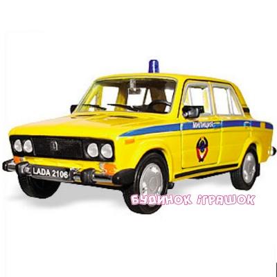 Коллекционные автомодели - Автомодель LADA 2106 советская милиция Autotime (11466W-CIS)