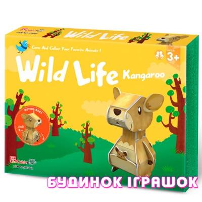 3D-пазли - Тривимірна головоломка-конструктор CubicFun Дикі тварини. Кенгуру (K1504h)