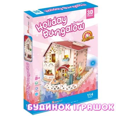 3D-пазли - Тривимірна головоломка-конструктор CubicFun Бунгало для відпочинку (P634h)