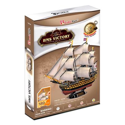 3D-пазли - Тривимірна головоломка-конструктор CubicFun HMS Victory (T4019h)