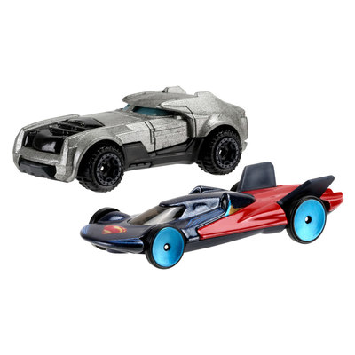 Автотреки, паркінги та гаражі - Набір з 2-х машинок Hot Wheels з фільму Бетмен проти Супермена (DJP09)