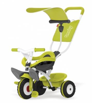 Детский транспорт - Велосипед с козырьком и багажником Smoby Зеленый (444192)