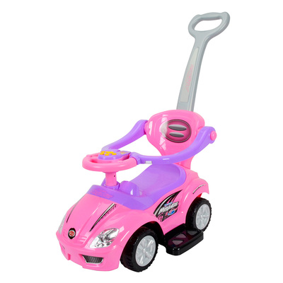 Дитячий транспорт - Толокар OCIE Magic Car з ручкою 3 в 1 рожевий (2003135)