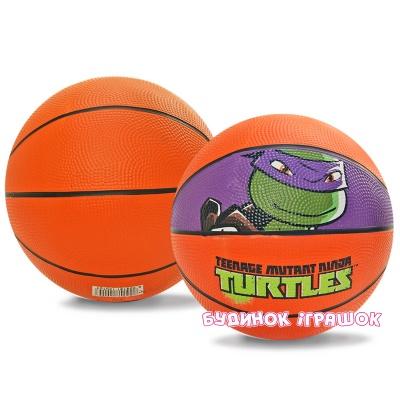 Спортивные активные игры - Мяч баскетбольный резиновый Turtles (LB001)