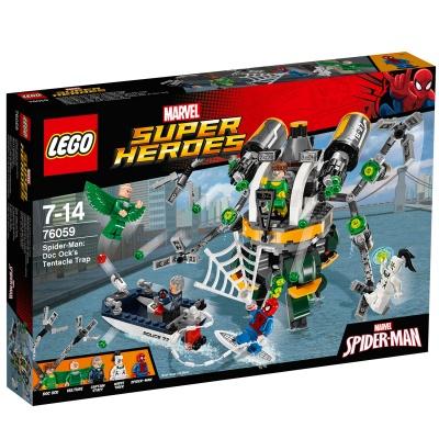 Конструктори LEGO - Конструктор LEGO Marvel Super Heroes Людина-павук: в пастці Доктора Восьминога (76059)