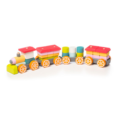 Розвивальні іграшки - Кубики Cubika Потяг LP-1 38 елементів (11681)