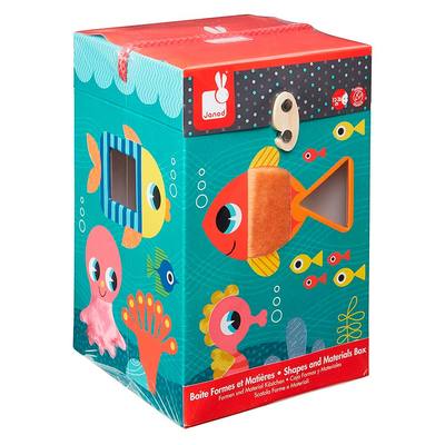Розвивальні іграшки - Ігровий набір Janod Океан сортер + кубики Janod  (J02785)
