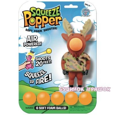 Стрілецька зброя - Ігрова фігурка Стреляющий звірок Лось Squeeze Popper (54350)