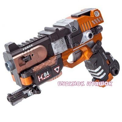 Стрілецька зброя - Ігровий набір RoboGun 2-в-1: пістолет-трансформер CRUSHER+6 м'яких куль, блістер 40,7х9,8х32см (K04)