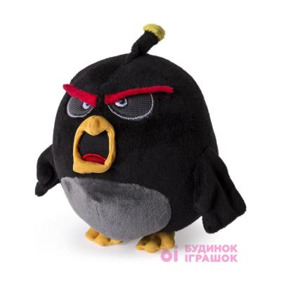 Персонажи мультфильмов - Мягкая игрушка Spin Master Angry Birds Бомб 13 см (SM90513/SM90513-2)