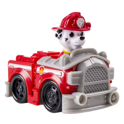 Машинки для малюків - Рятувальний автомобіль Paw Patrol Pull-Back фігурка Маршала-пожежного (SM16605 / SM16605-2) (SM16605/SM16605-2)