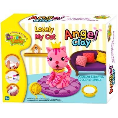 Набори для ліплення - Набір м’якої глини Моя Люба Киця Angel Clay (AA07021)