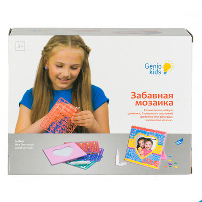 Мозаика - Набор для творчества Genio Kids Забавная мозаика (8826)