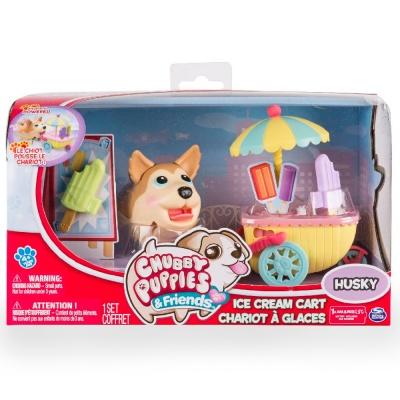 Игрушечные наборы - Игровой набор Chubby Puppies с тележкой с мороженым (SM56713-2)