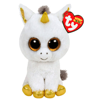 М’які тварини - М'яка іграшка TY Beanie Boo's Білий єдиноріг Пегас 25 см (36825)