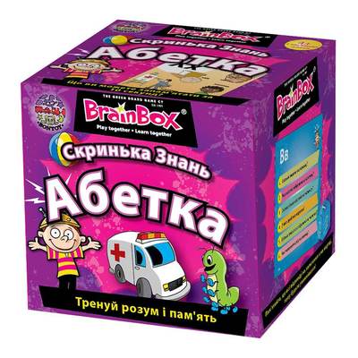Інтелектуальні ігри - Настільна гра Скринька знань Азбука BrainBox (98320)