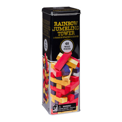 Настільні ігри - Настільна гра Spin master Jenga різнокольорові брусочки (SM98365/6033150)