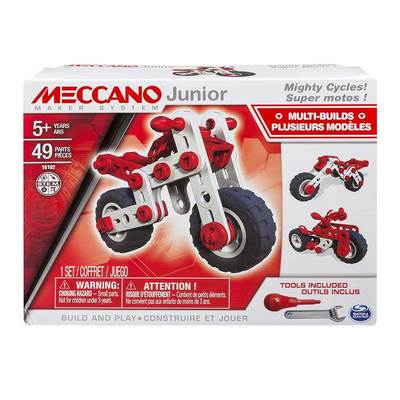 Классические конструкторы - Игрушка конструктор 49 деталей Meccano мотоцикл (6026957)