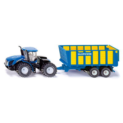 Будівельна техніка - Іграшка Трактор New Holland T9.560 c причепом Siku (1947)