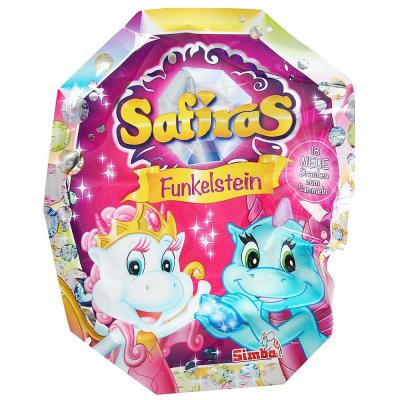 Фантастические существа - Игровая фигурка Дракончик Safiras Сияющие крылья с карточкой и буклетом Simba 18 видов (5951000)