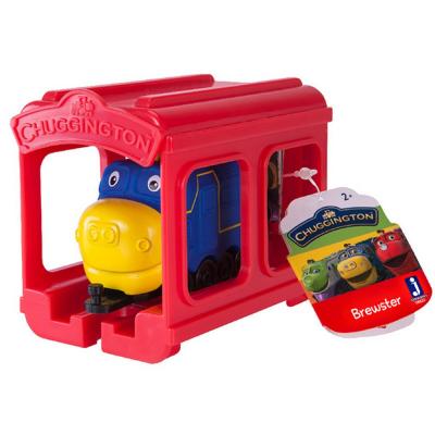 Железные дороги и поезда - Паровозик Брюстер с гаражом Jazwares Chuggington (JW10566/38620/10586)