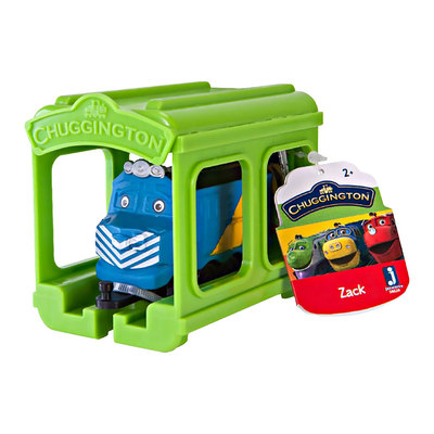 Железные дороги и поезда - Паровозик Jazwares Chuggington Зак с гаражом (JW10566/38620/10590)