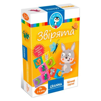 Интеллектуальные игры - Настольная игра Granna Зверята (82654)