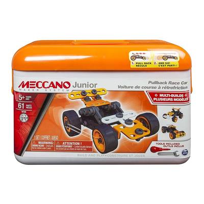 Конструкторы с уникальными деталями - Конструктор Race Car Meccano Junior 61 деталь (6027021/2)