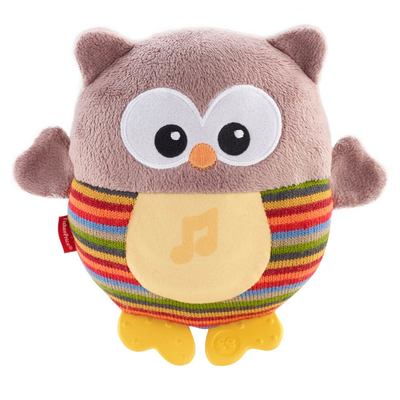 Мобайлы, ночники, проекторы - Мягкий музыкальный ночник Веселая сова Fisher-Price (CDN55)