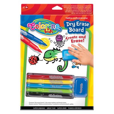 Детская мебель - Магнитная доска Colorino с губкой и маркерами (65795PTR)