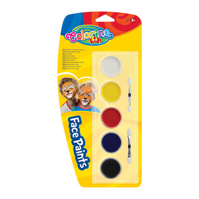 Косметика - Краска для лица таблетки Colorino 5 цветов (15950PTR)