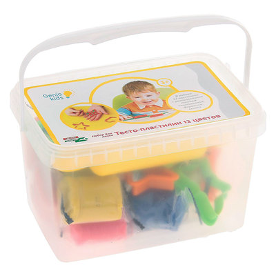 Наборы для лепки - Тесто-пластилин Genio Kids 12 цветов (TA1068V)