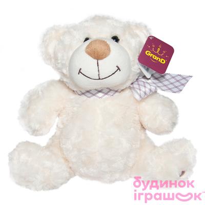 Мягкие медвежата - Мягкая игрушка Медведь GRAND белый с бантом 33 см (3301GMU)