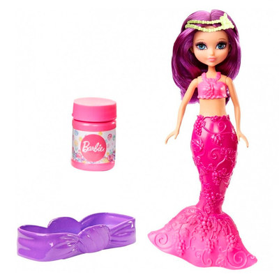 Модельные куклы - Кукла Русалочка Сказочные пузырьки с Дримтопии Barbie розовая (DVM97/DVM98)