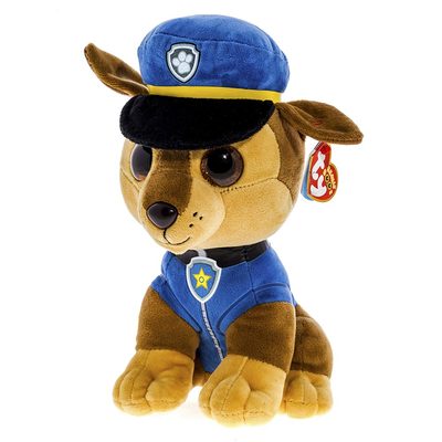Персонажи мультфильмов - Мягкая игрушка Немецкая овчарка Гонщик TY Paw Patrol маленькая (41208)